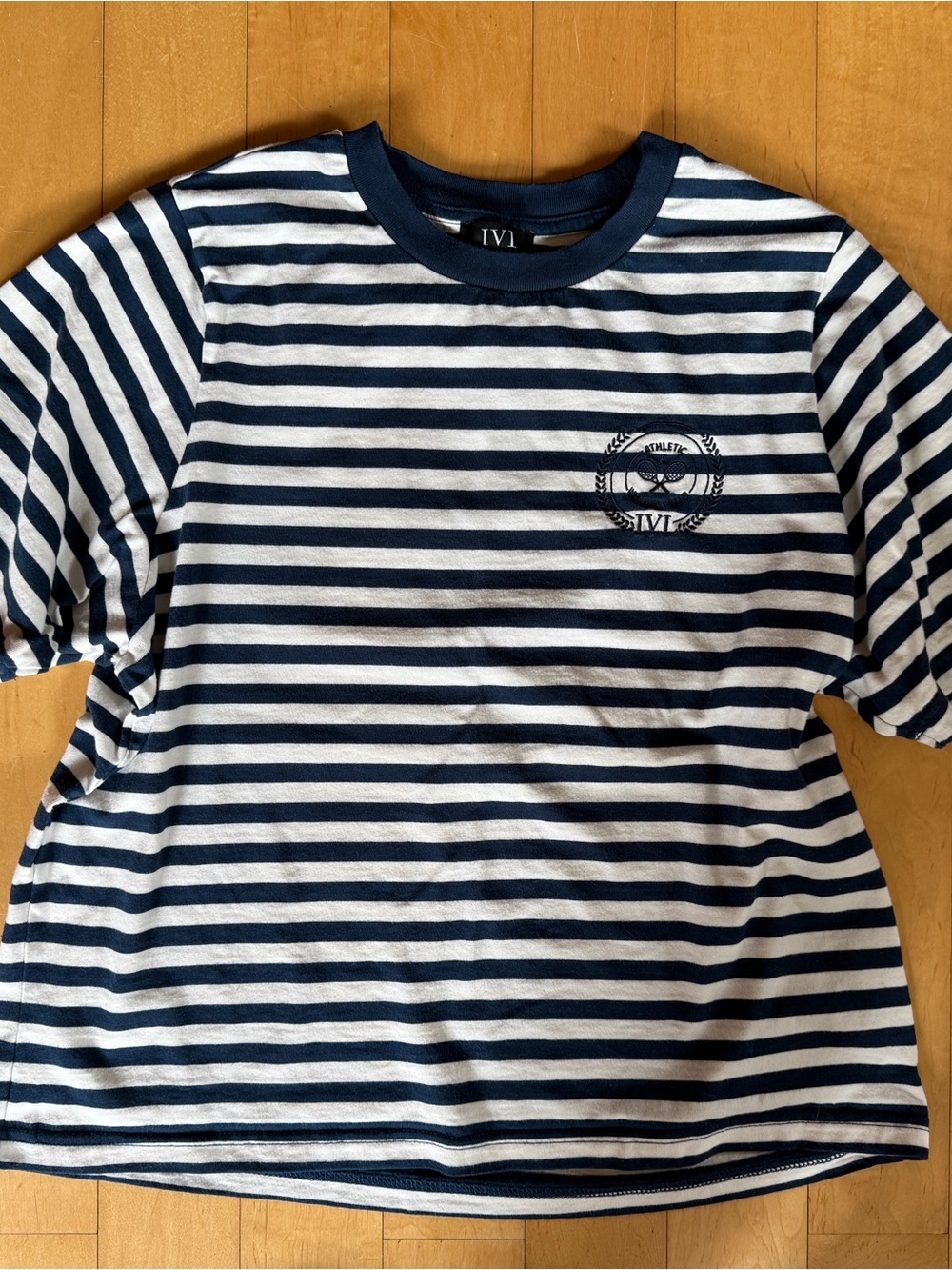 Striped Navy & White Women’s Tee